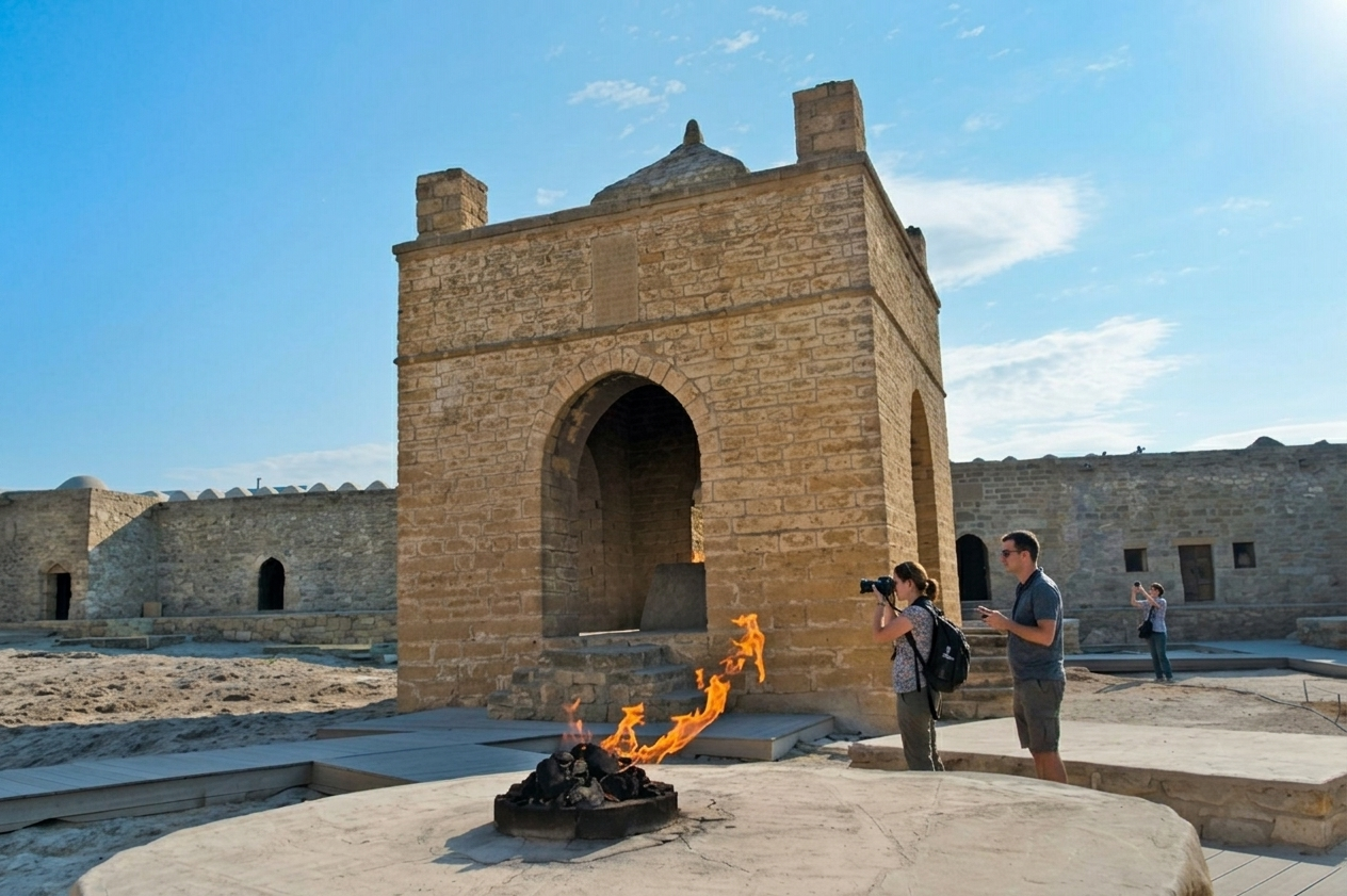 Ateshgah Fire Temple Tour from Baku: The Sacred Flame of Surakhani