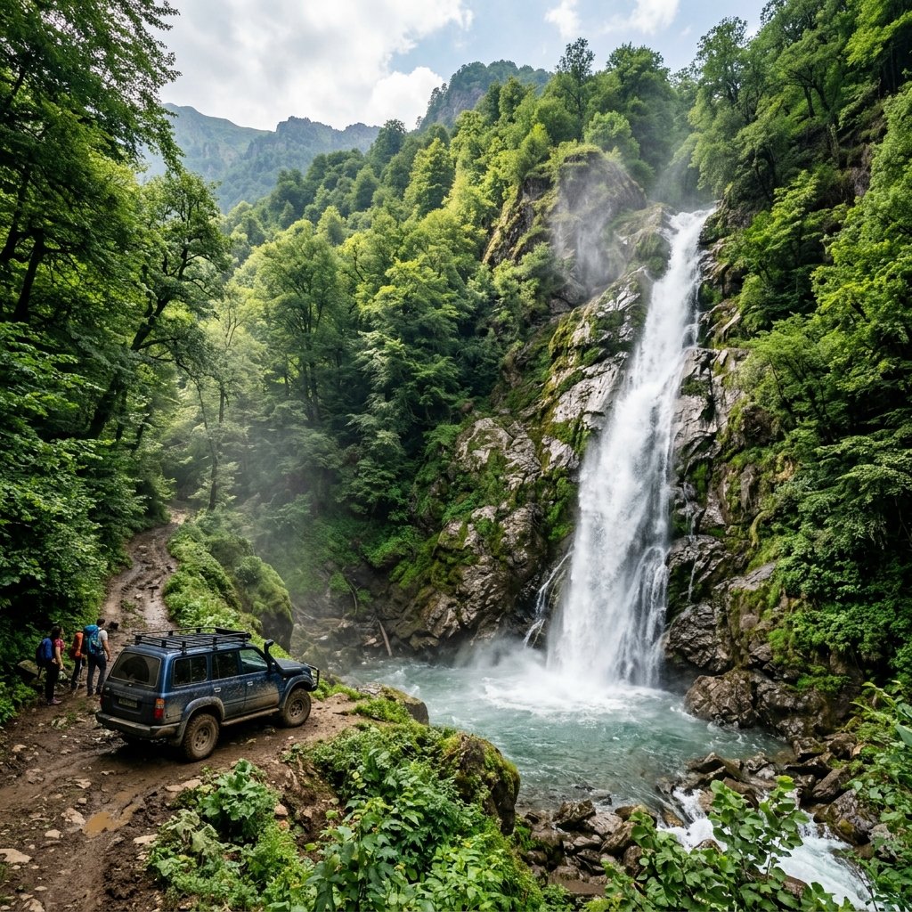 Lerik Waterfalls Tour from Baku: Galabin & Bibiyoni Falls